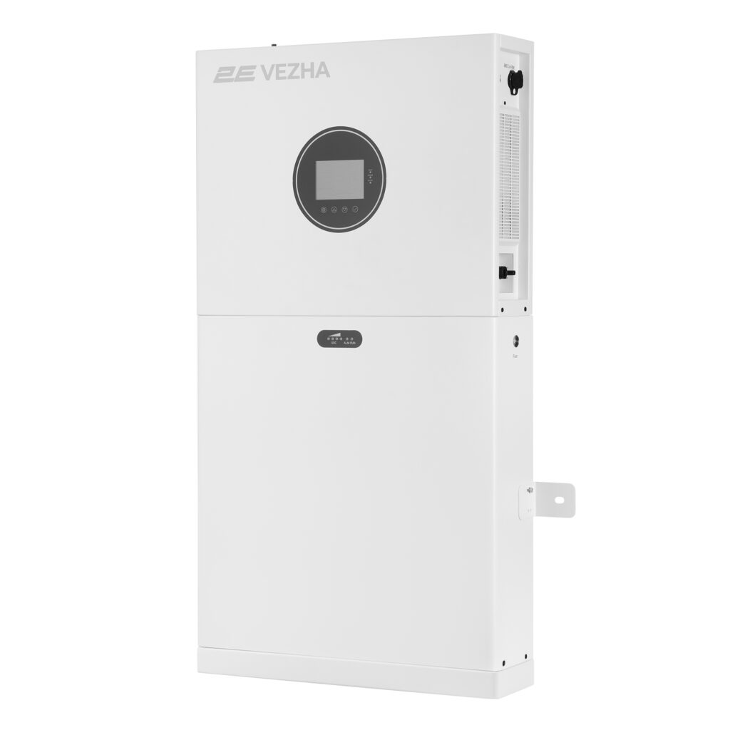 Система резервного питания 2E PowerWall Vezha, 5000 Вт, 5.12 кВт/ч, MPPT 5.5 кВт, WiFi, расширение емкости, параллельное подключение