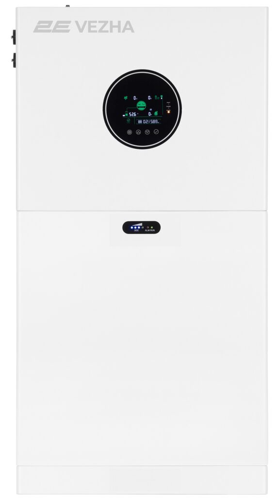Система резервного питания 2E PowerWall Vezha, 5000 Вт, 5.12 кВт/ч, MPPT 5.5 кВт, WiFi, расширение емкости, параллельное подключение