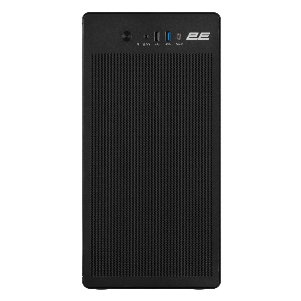 2E-V285B-400, PC case 2E Credo V285B-400 with PSU 2E ATX400, 1xUSB3.0, 1х USB 2.0, 1xUSB Type-C, 1x120mm, VGA 300mm, mATX, black