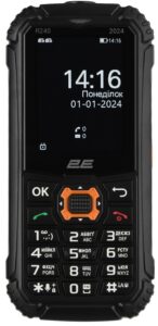 Мобільний телефон 2E R240 2025 2.4″ 2SIM, 2500мА•год, чорний
