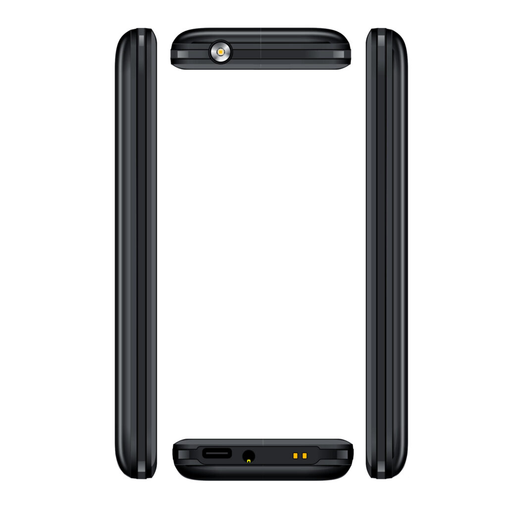Мобильный телефон 2E E280 2025 2.8″ 2SIM, 1500мА•ч, чёрный