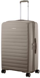 2E Suitcase Large, Aero, polypropylen, 99/119L, TSA, 4 wheels, EXP, taupe