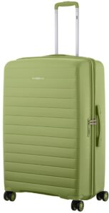 2E Suitcase Large, Aero, polypropylen, 99/119L, TSA, 4 wheels, EXP, moss green