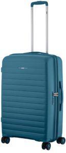 2E Suitcase Middle, Aero, polypropylen, 63/78 L, TSA, 4 wheels, EXP, teal blue