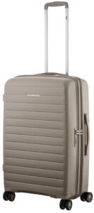 2E Suitcase Middle, Aero, polypropylen, 63/78 L, TSA, 4 wheels, EXP, taupe