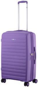 2E Suitcase Middle, Aero, polypropylen, 63/78 L, TSA, 4 wheels, EXP, lavender