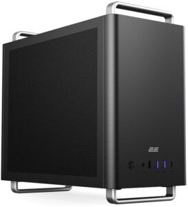 2E PC case 2E Credo Mesh V300B-MH without PSU, 2xUSB3.0, 1х USB 2.0, 1xUSB Type-C, 1x90mm, VGA 310mm, mATX, black