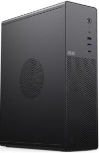 2E PC case Credo V90B-400 with PSU 2E ATX400, 1xUSB3.0, 1х USB 2.0, 1xUSB Type-C, 2x90mm, VGA 390mm, mATX, black