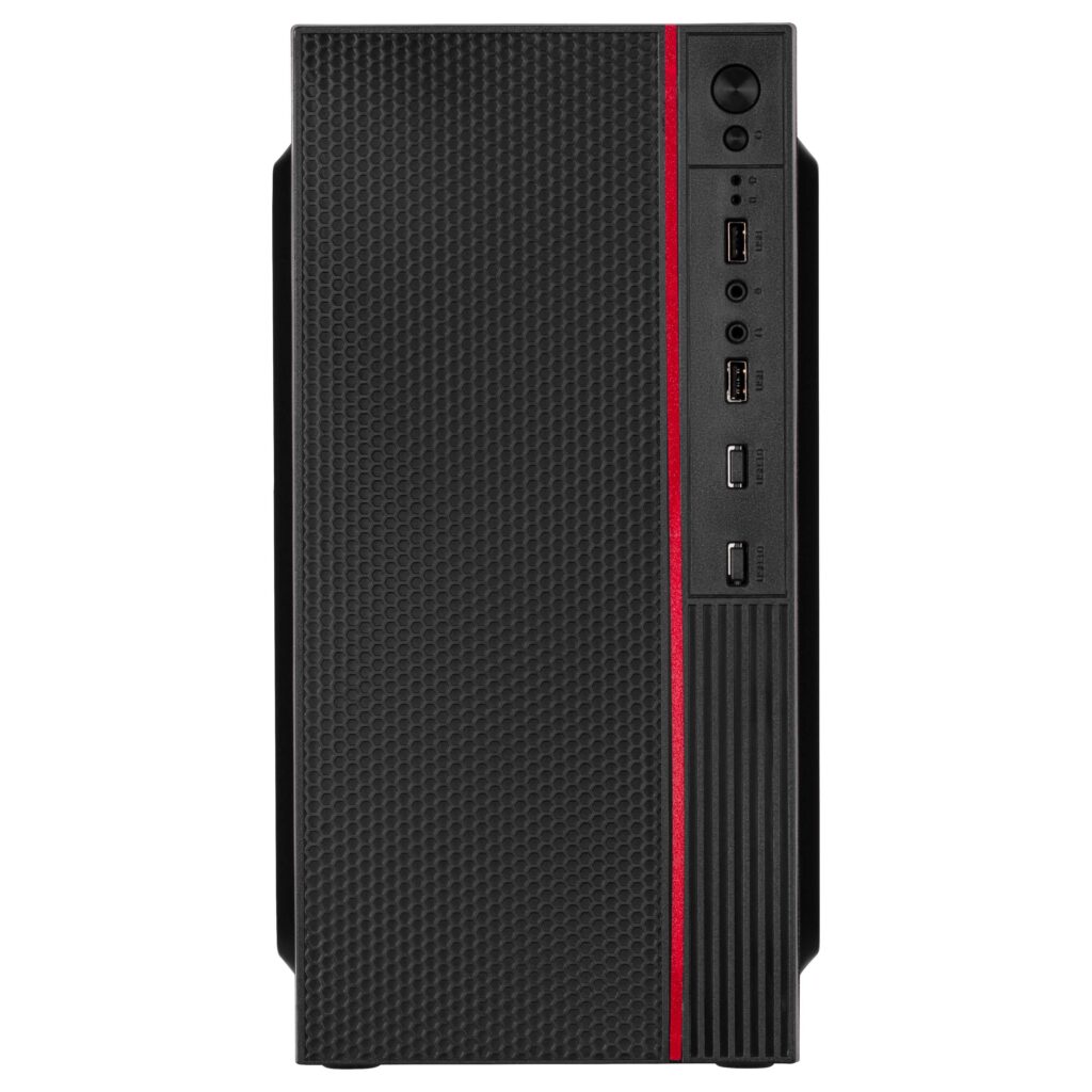 2E PC case TeamX TMX03 with 2E ATX500W, 2xUSB3.0, 1x80mm, VGA 220mm, mATX, black