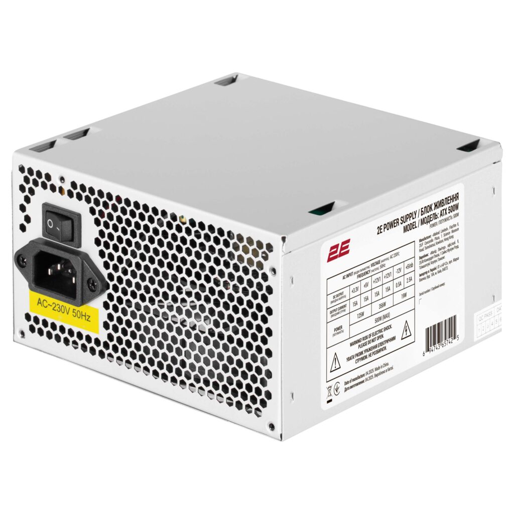 2E PC case TeamX TMX03 with 2E ATX500W, 2xUSB3.0, 1x80mm, VGA 220mm, mATX, black