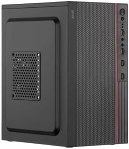 2E PC case TeamX TMX03 with 2E ATX500W, 2xUSB3.0, 1x80mm, VGA 220mm, mATX, black