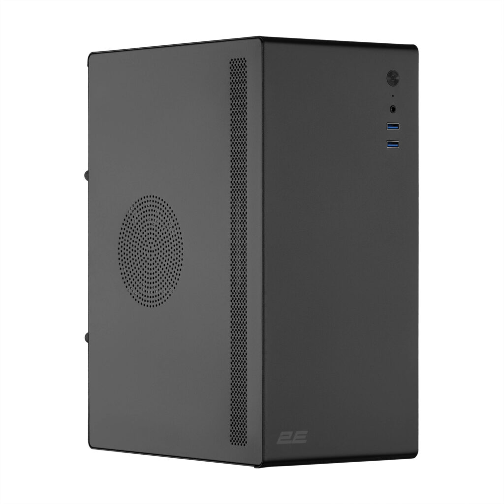 PC case 2E Credo V200B without PSU, 2xUSB3.0, 1x80mm, VGA 250mm, mATX, Black