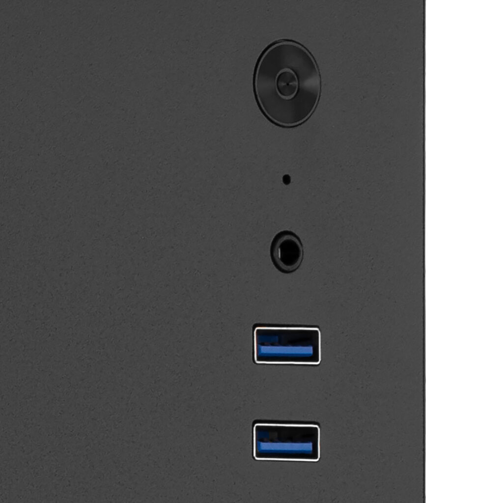 PC case 2E Credo V200B without PSU, 2xUSB3.0, 1x80mm, VGA 250mm, mATX, Black