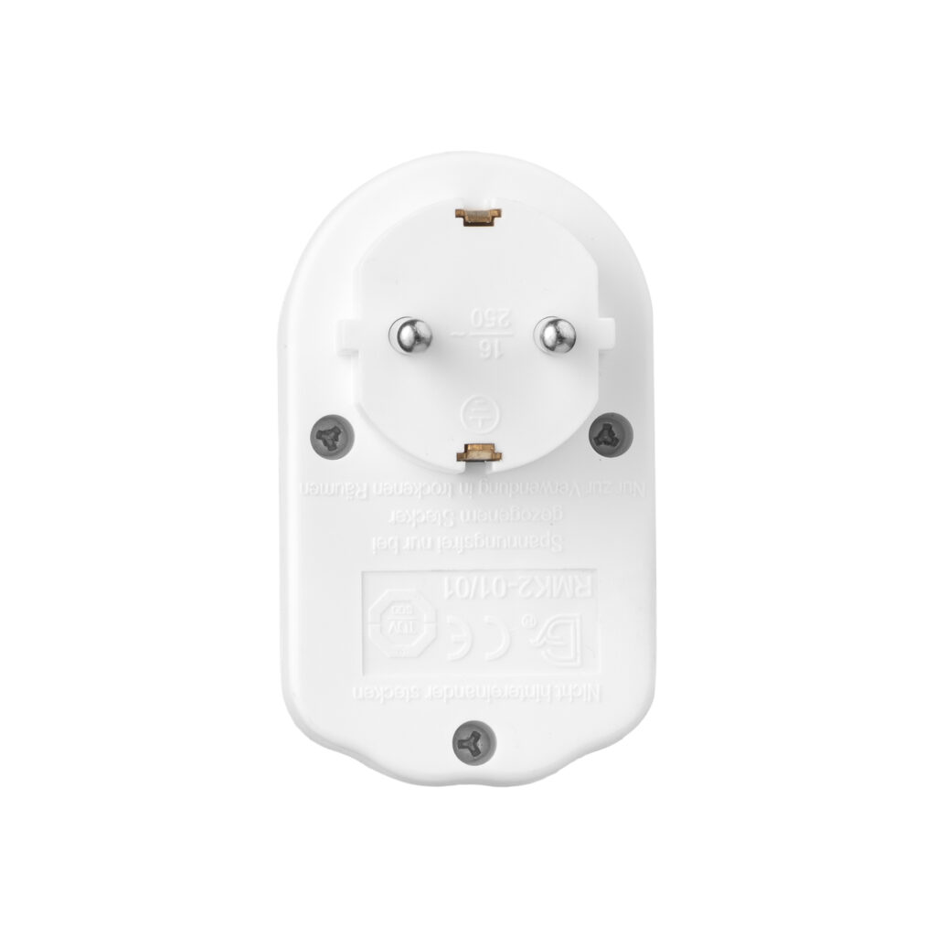 2E power adapter with power button 1xType F, 16A, white