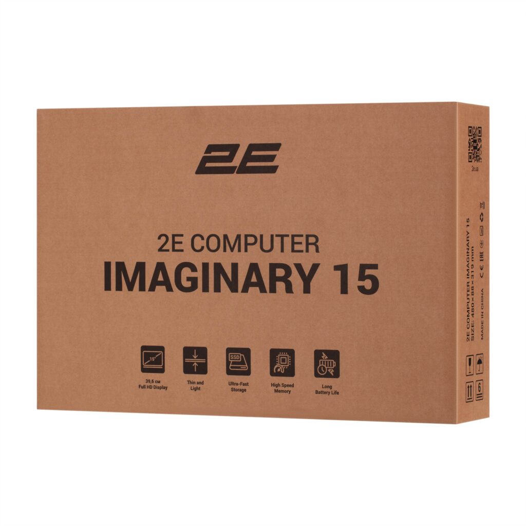 Ноутбук 2E Imaginary 15.6″ FHD IPS AG, Intel i3-1215U, 8GB, F256GB, UMA, Win11, Чорний