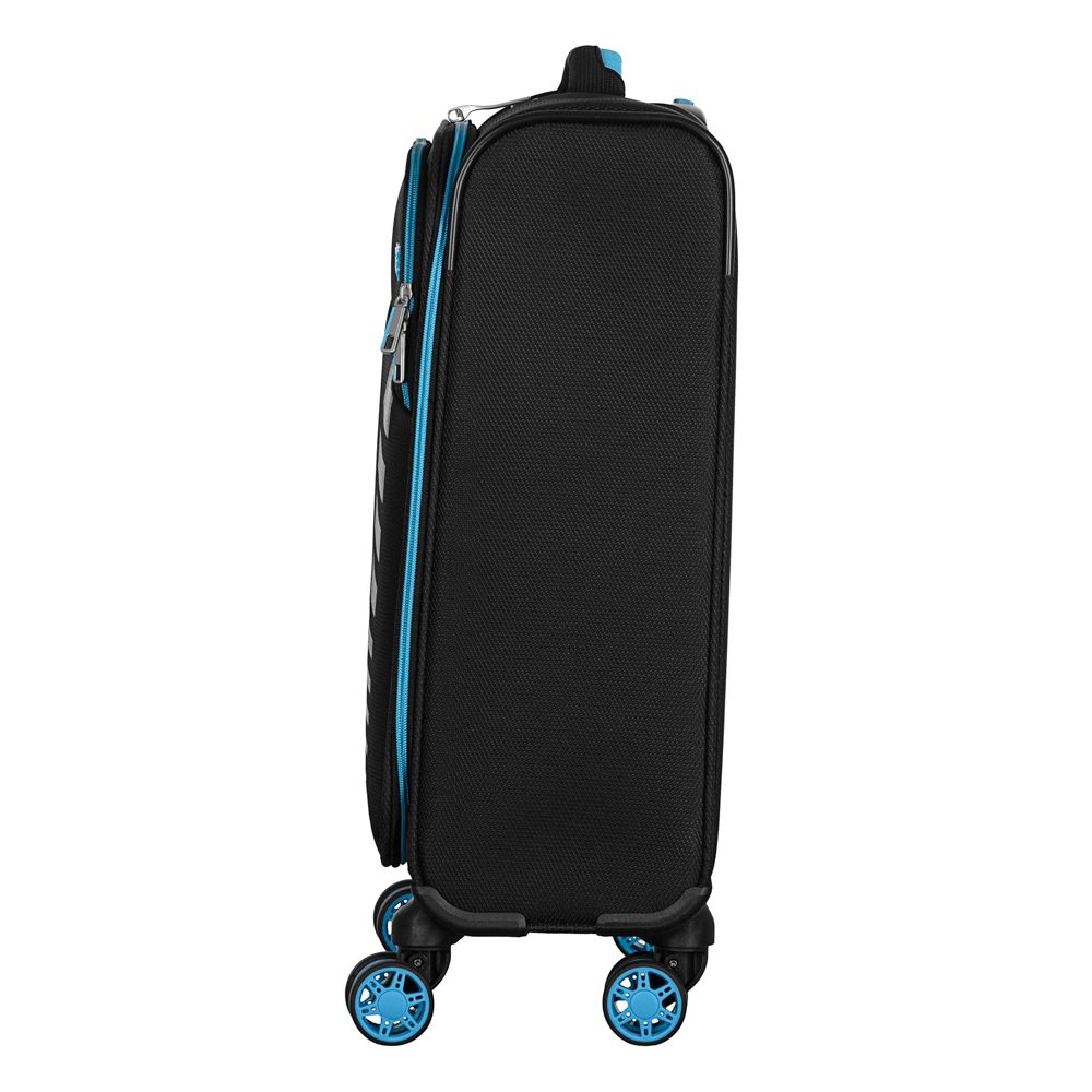 2E Suitcase Small, Trek, polyester, 35L, TSA, 4 wheels, black