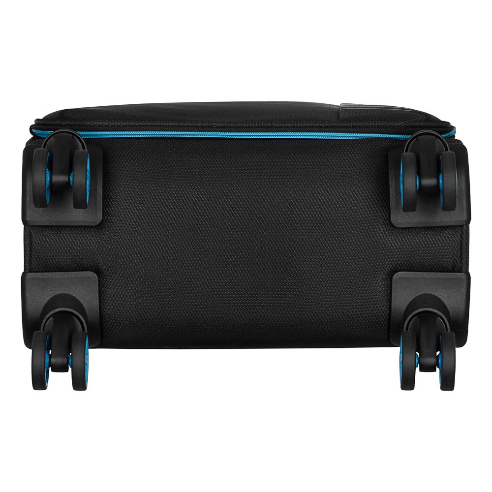 2E Suitcase Small, Trek, polyester, 35L, TSA, 4 wheels, black