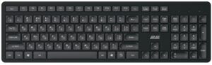 Клавиатура мембранная 2E KS260 106key, WL, EN/UK/RU, чёрный