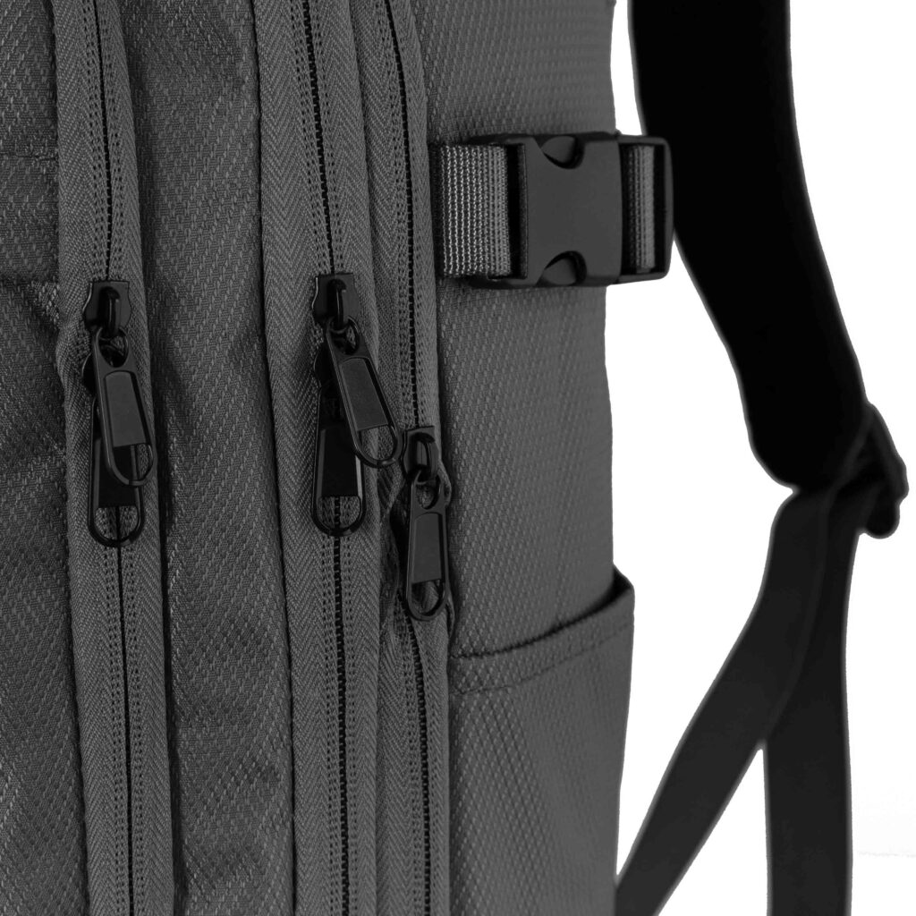 2E Travel backpack, Cabin size, polyester, EXP, 17/23l, with compartment for 16″ laptop, grey