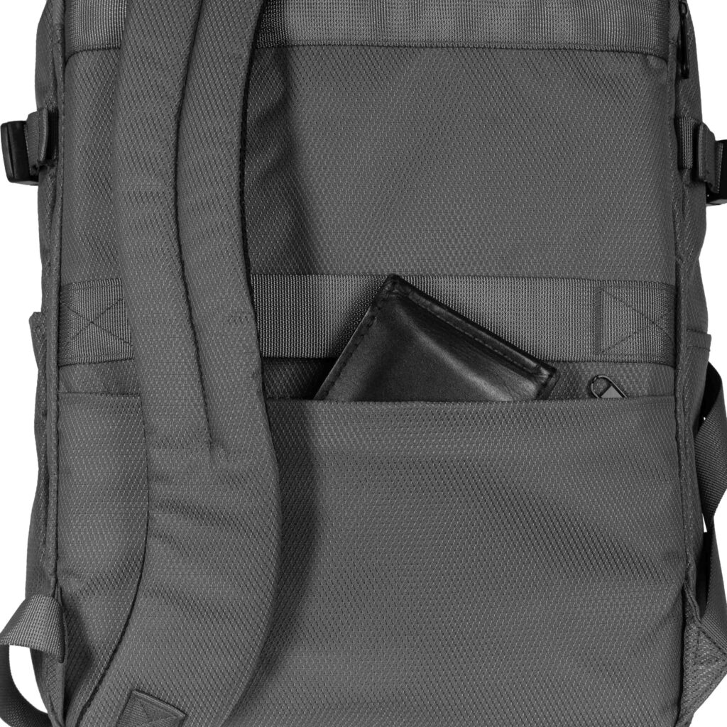 2E Travel backpack, Cabin size, polyester, EXP, 17/23l, with compartment for 16″ laptop, grey