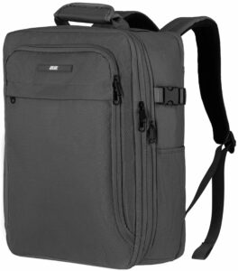 2E Travel backpack, Cabin size, polyester, EXP, 17/23l, with compartment for 16″ laptop, grey