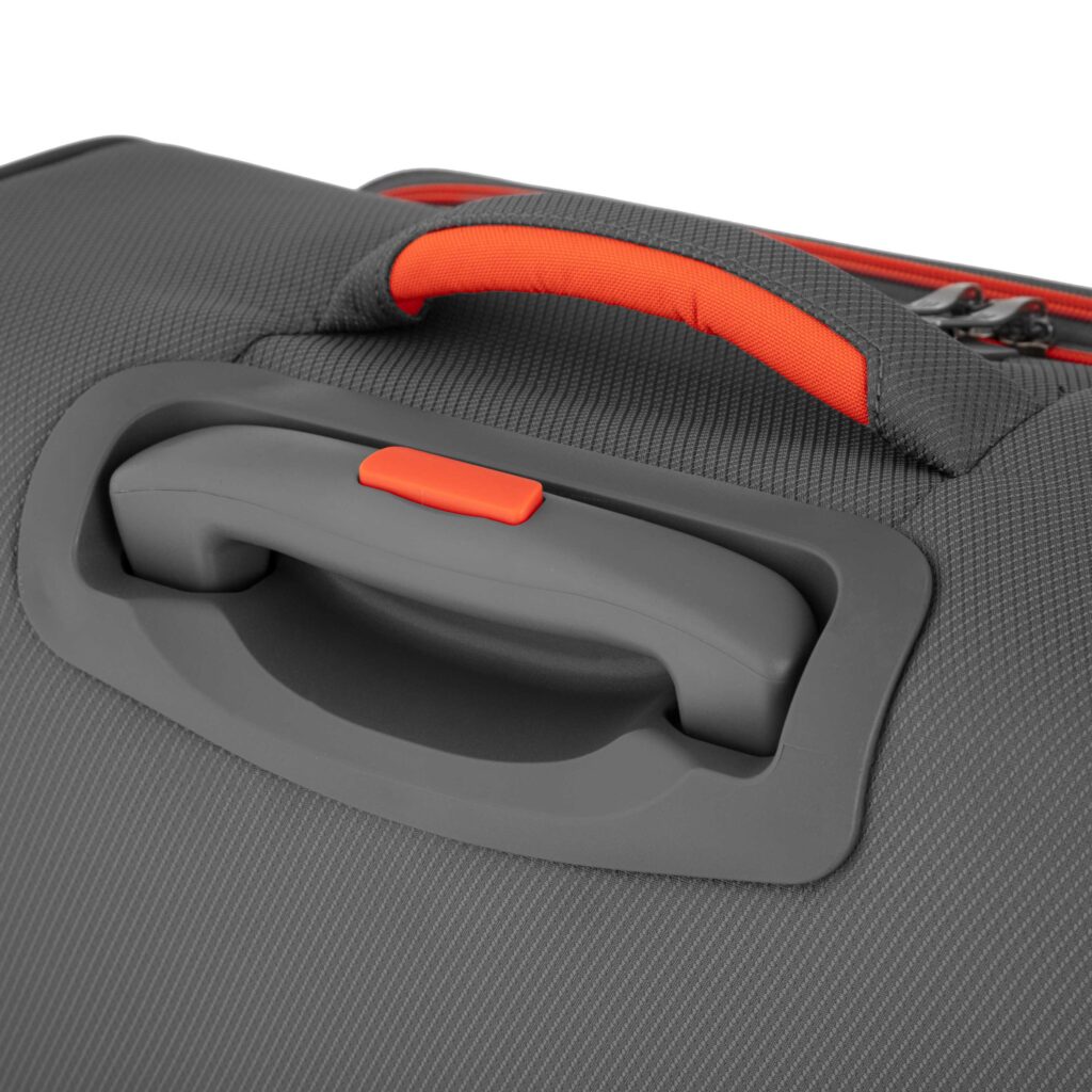 Валіза 2E, Trek, поліестер, мала, 35л, TSA, 4 колеса, сірий