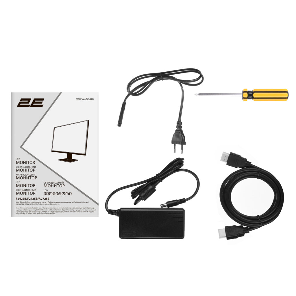 Monitor 2E 27″ A2725B D-Sub, HDMI, VA, 100Hz