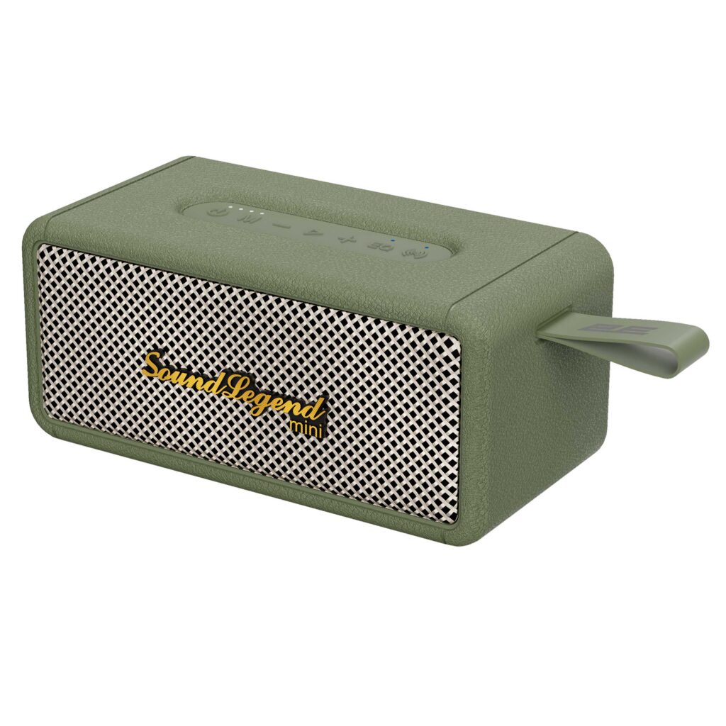 Портативная акустическая система 2E SoundLegend Mini 40Вт, BT 5.3, TWS, FLAC, MP3, WAV, EQ, Power Bank, IPX6, Зелёный