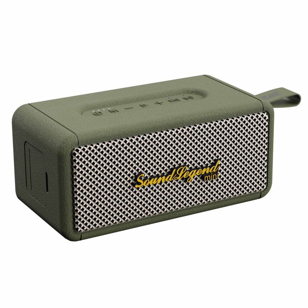Портативная акустическая система 2E SoundLegend Mini 40Вт, BT 5.3, TWS, FLAC, MP3, WAV, EQ, Power Bank, IPX6, Зелёный