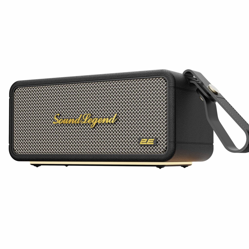 Портативная акустическая система 2E SoundLegend 80Вт, BT 5.3, TWS, FLAC, MP3, WAV, EQ, Power Bank, IPX6, RGB, Чёрный