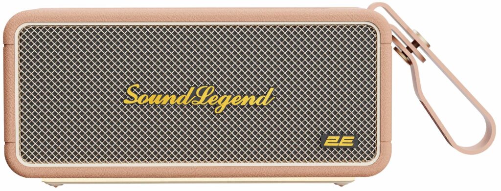 Портативная акустическая система 2E SoundLegend 80Вт, BT 5.3, TWS, FLAC, MP3, WAV, EQ, Power Bank, IPX6, RGB, Коричневый