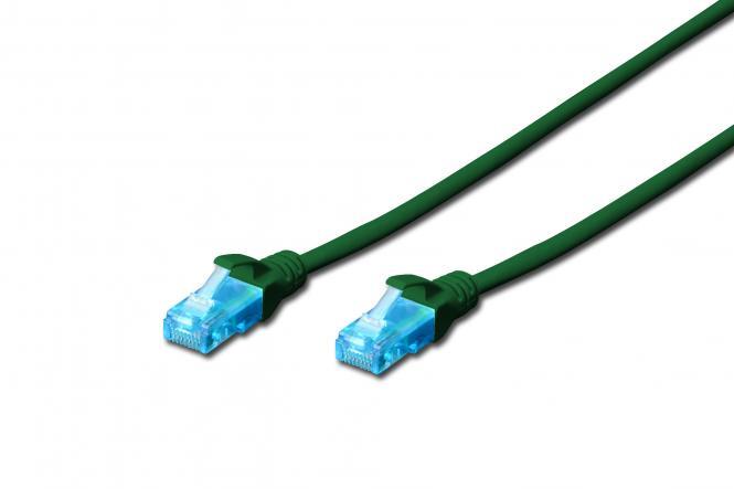 Патч-корд 2E CAT 5e, UTP, 1м, 26AWG, RJ45, 7/0.16, Cu, LSZH, зелений