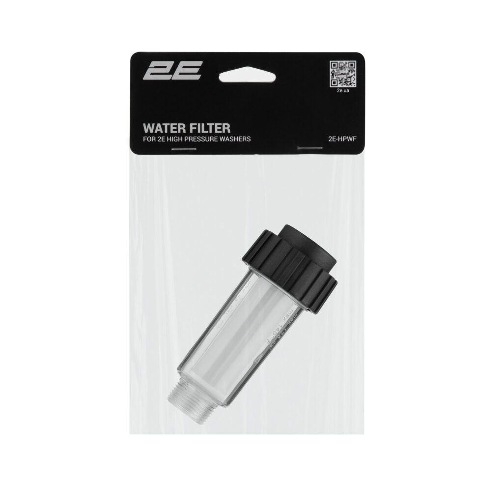 2E Water filter for high pressure washers