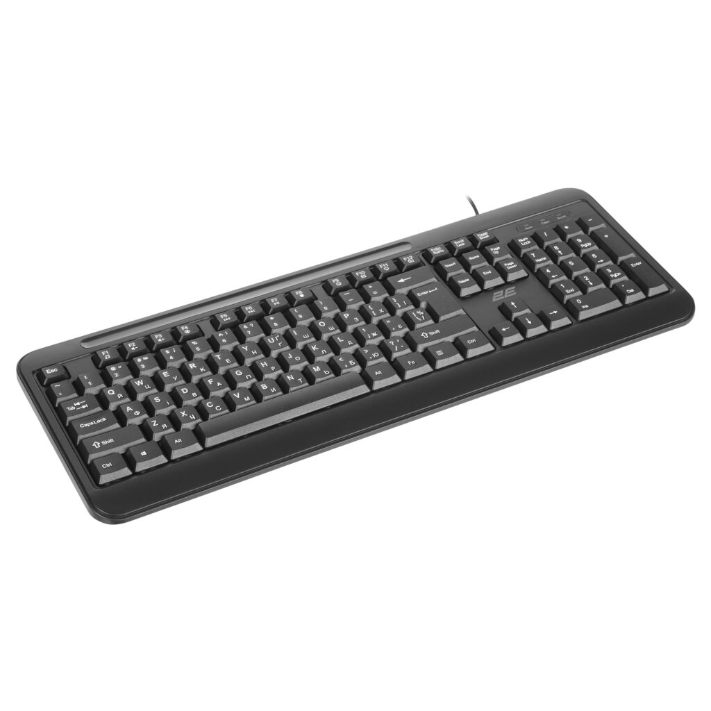2E Keyboard membrane KM1040 104key, USB-A, EN/UK, black