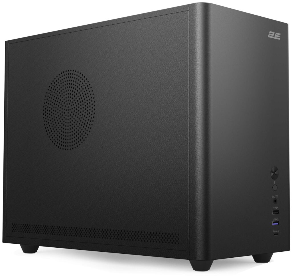2E PC case 2E Credo Metal V350B without PSU, 1xUSB3.0, 1х USB 2.0, 1xUSB Type-C, 3x120mm, VGA 350mm, LCS ready, mATX, black