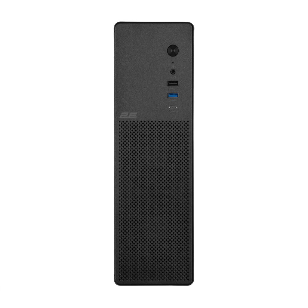 Корпус 2E Credo Slim V90B-400 з БЖ 2E TFX400, 1xUSB3.0, 1х USB 2.0, 1xUSB Type-C, 2×90мм, VGA 220мм, mATX, чорний