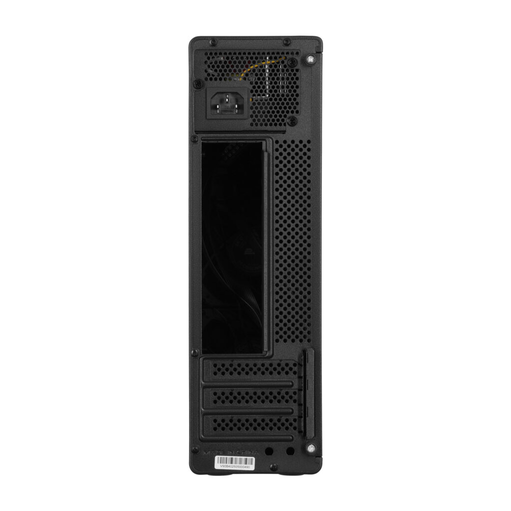 Корпус 2E Credo Slim V90B-400 з БЖ 2E TFX400, 1xUSB3.0, 1х USB 2.0, 1xUSB Type-C, 2×90мм, VGA 220мм, mATX, чорний