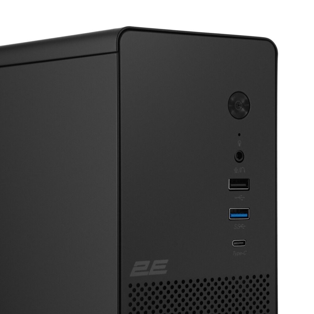 Корпус 2E Credo Slim V90B-400 з БЖ 2E TFX400, 1xUSB3.0, 1х USB 2.0, 1xUSB Type-C, 2×90мм, VGA 220мм, mATX, чорний