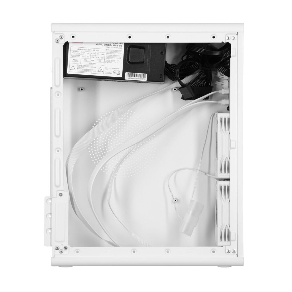 Корпус 2E Credo Slim V90W-400 з БЖ 2E TFX400, 1xUSB3.0, 1х USB 2.0, 1xUSB Type-C, 2×90мм, VGA 220мм, mATX, білий