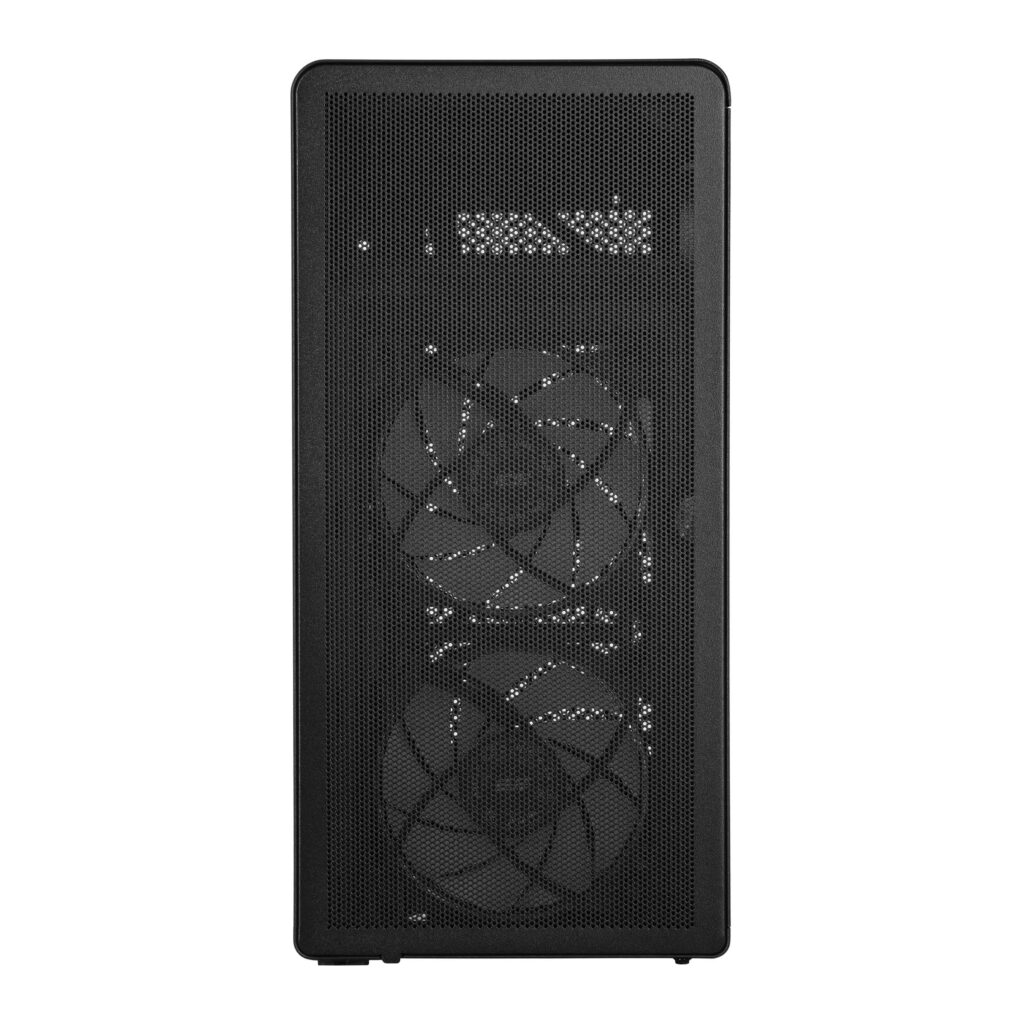 2E PC case 2E Credo Plus V350BG without PSU, 1xUSB3.0, 1х USB 2.0, 1xUSB Type-C, 3x120mm ARGB, VGA 350mm, LCS ready, controller with remote, TG Side Panel, mATX, black