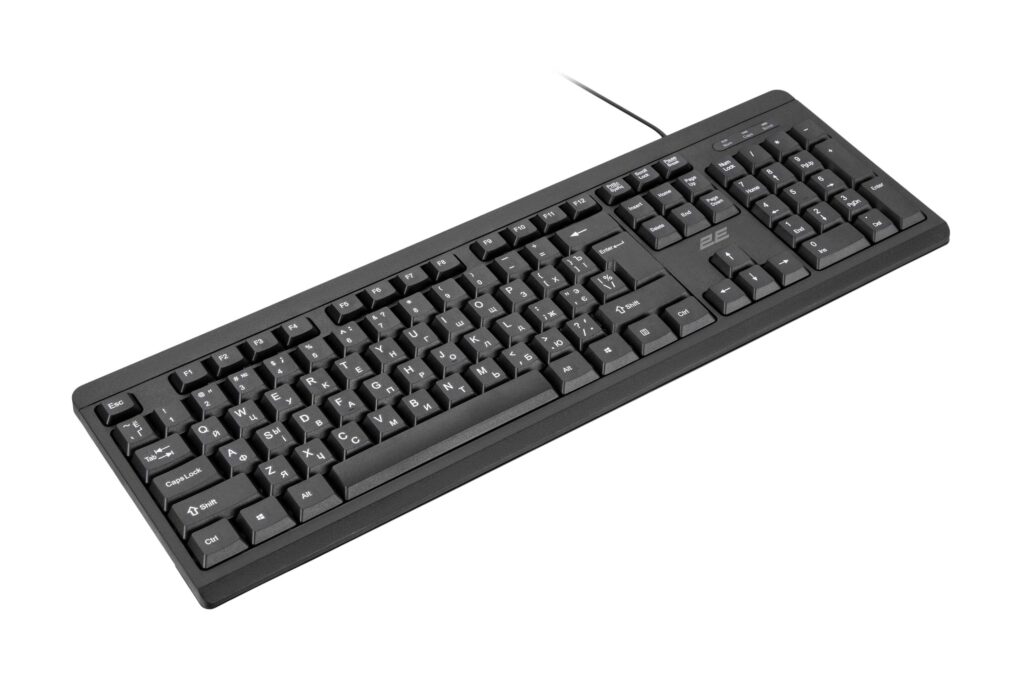 2E Combo keyboard and mouse MK401 USB-A, EN/UK/RU, black