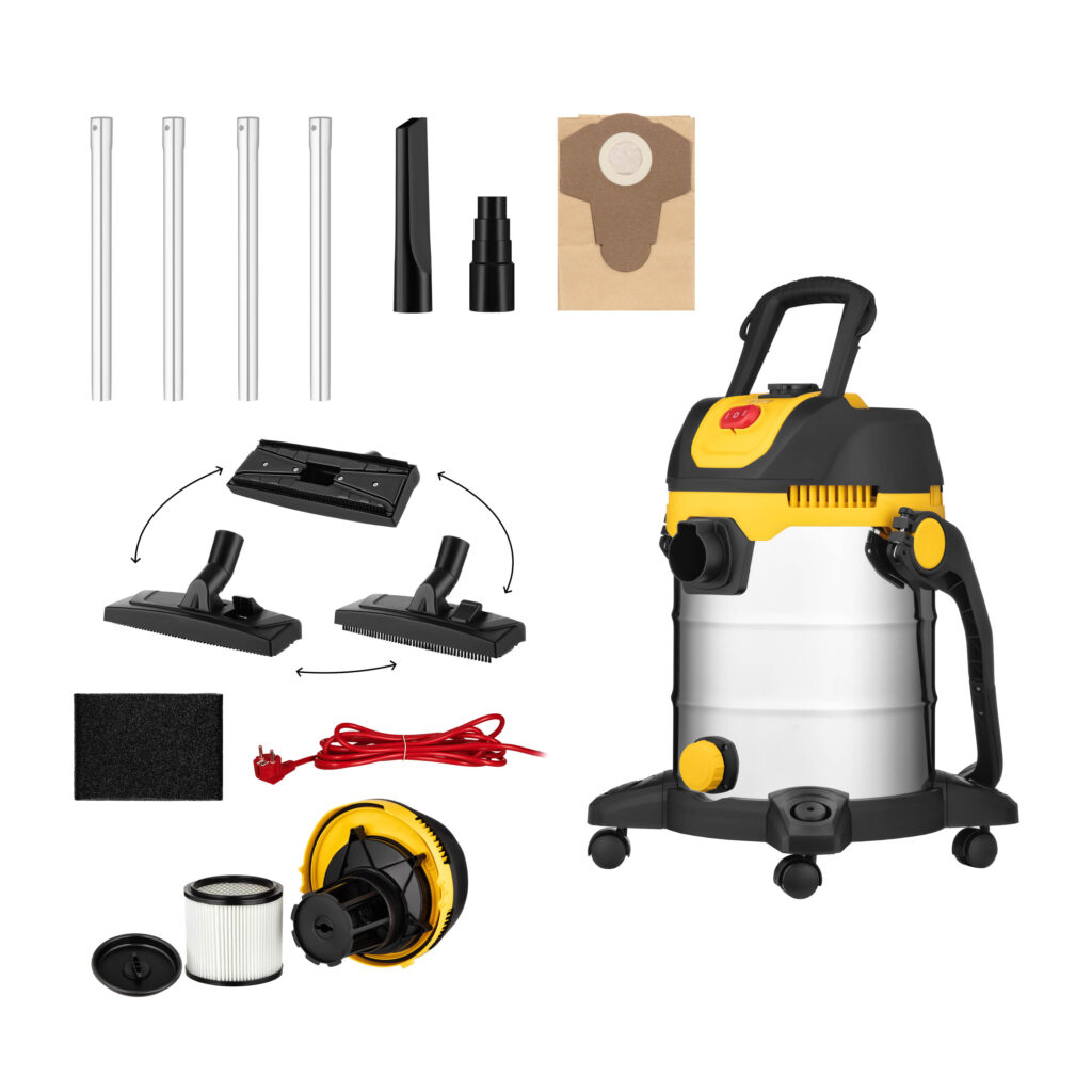 2E Professional vacuum cleaner PowerClean 20S 1200W 17kPa 20L container 220V/2000W wet/dry cleaning air blower function IPX4 5.6kg