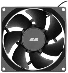 Корпусный вентилятор 2E F90B-S 90мм, 1700rpm, 4pin MOLEX, 25dBa, чёрный