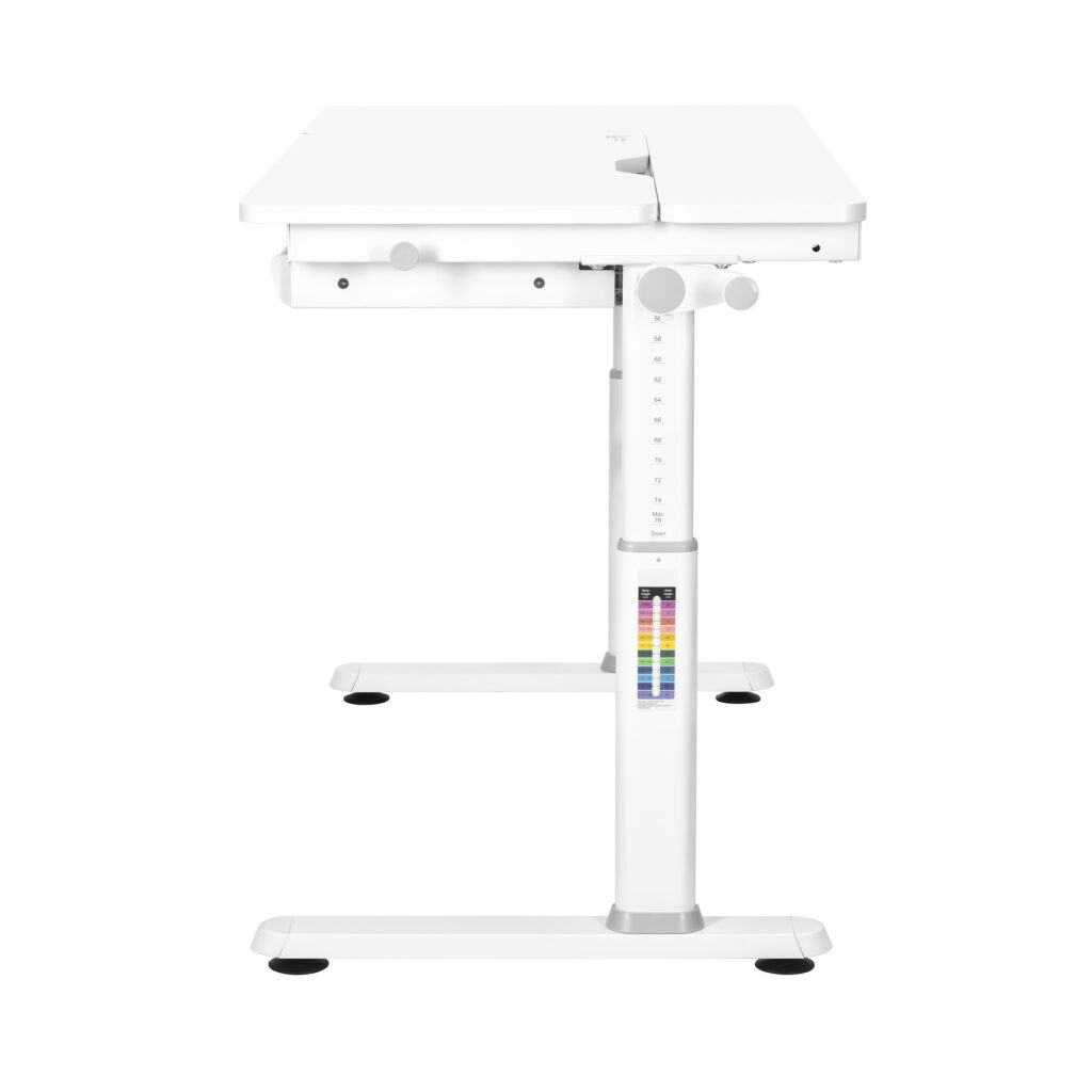 2E Children’s Desk CE301K, height 54-76cm, manual mechanism, tabletop 120?60cm (white), metal base (white)