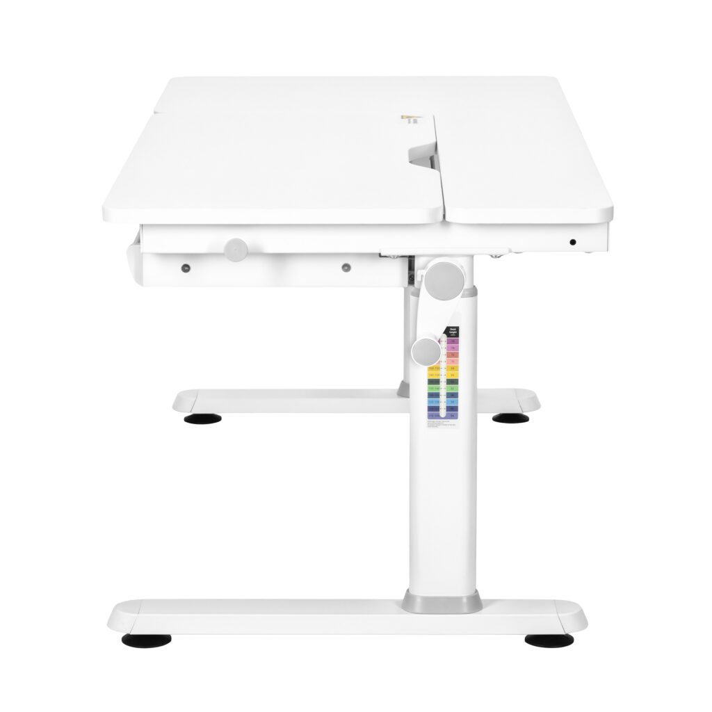 2E Children’s Desk CE301K, height 54-76cm, manual mechanism, tabletop 120?60cm (white), metal base (white)
