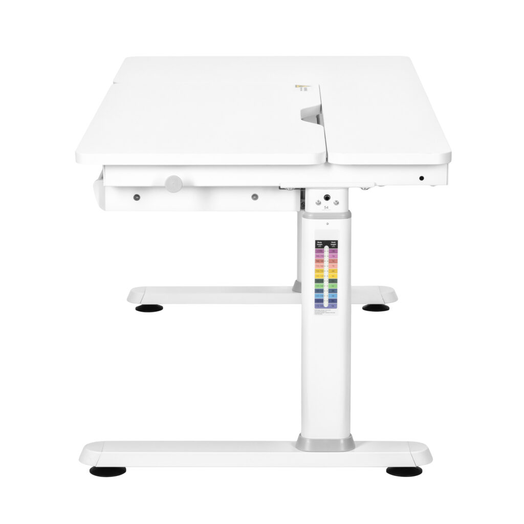 2E Children’s Desk CE301K, height 54-76cm, manual mechanism, tabletop 120?60cm (white), metal base (white)