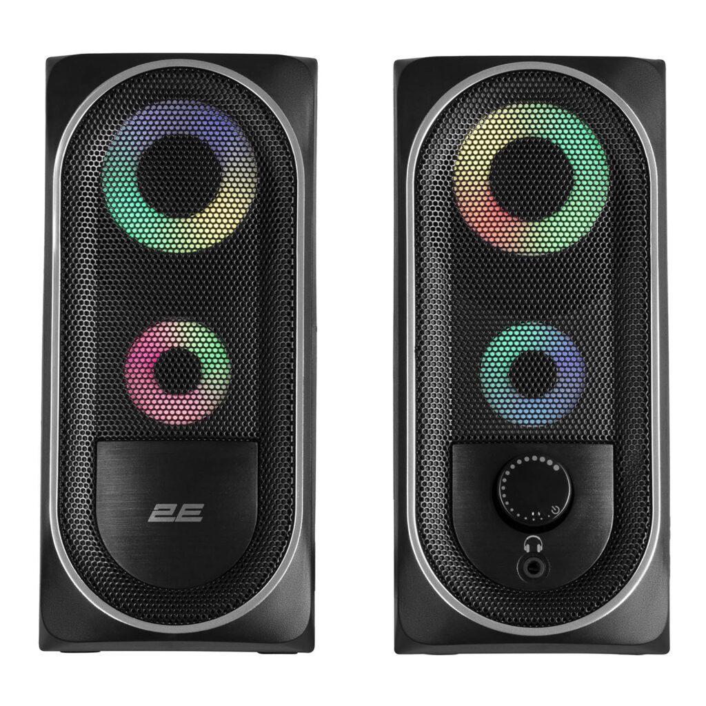 Multimedia speaker 2E PCS234 RGB, 2.0, USB, Black