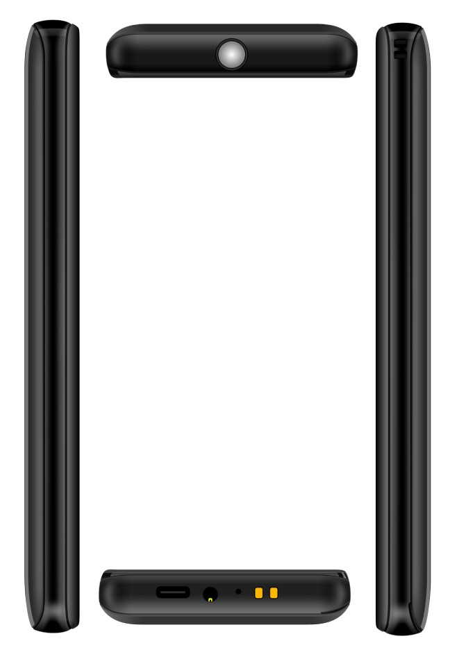 Мобільний телефон 2E E350 3.5″ 2SIM, 3000мА•год, чорний