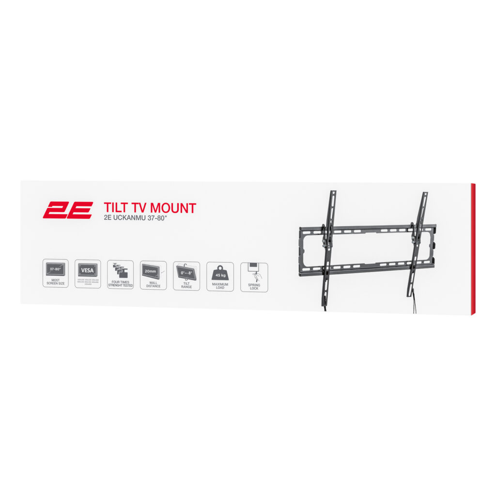 Tilt TV Mount 2E Uckanmu 37″- 80″ 45kg