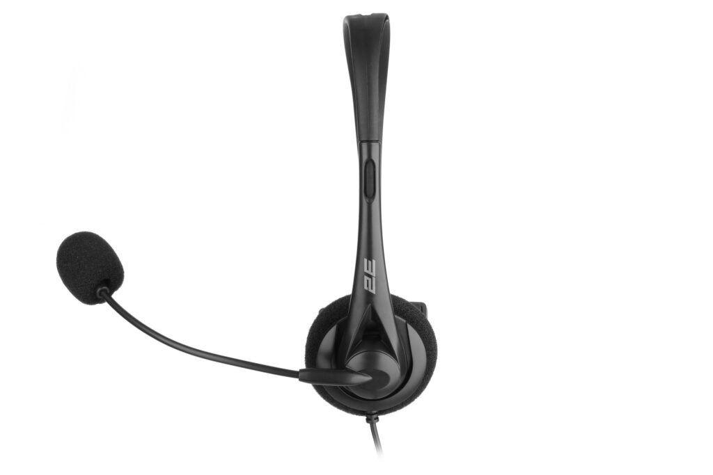 Гарнітура ПК моно On-ear 2E CH11 mini-jack, omni-mic, 1.2м, чорний
